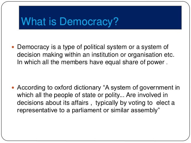 Democracy ppt