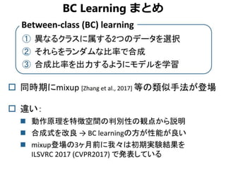 BC Learning まとめ
 