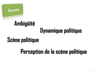 8Lancement de notre première réalisation:sondage d’opinion politique