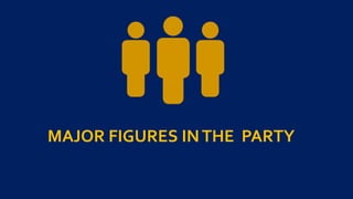 MAJOR FIGURES INTHE PARTY
 