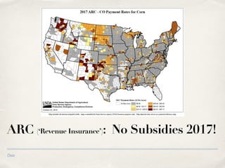 Date
ARC (‘Revenue Insurance’): No Subsidies 2017!
 