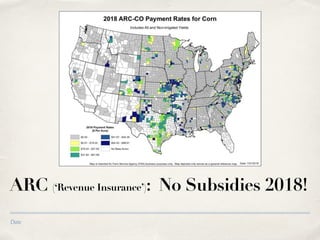 Date
ARC (‘Revenue Insurance’): No Subsidies 2018!
 