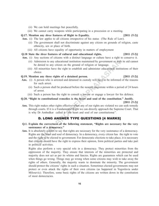 Democratic rights of class 9 | PDF