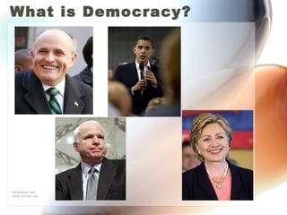 What is Democracy? All pictures from www.nytimes.com 
