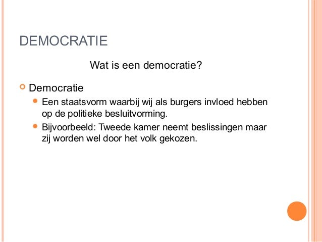 Democratie, rechtsstaat en dictatuur