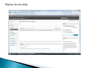Páginas do seu blog
 