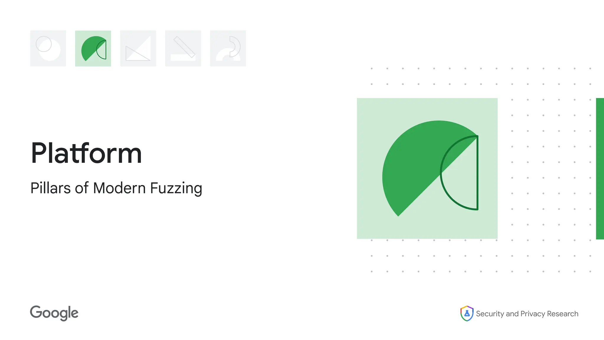 Security and Privacy Research
Platform
Pillars of Modern Fuzzing
 