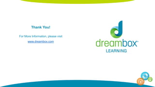 Thank You!
For More Information, please visit
www.dreambox.com
 