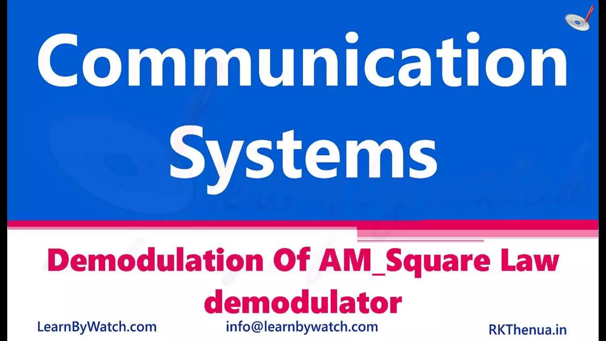 Demodulation of am square law demodulator | PPTX