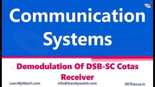 Demodulation of dsb sc costas receiver