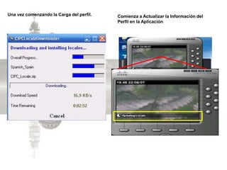 Una vez comenzando la Carga del perfil. Comienza a Actualizar la Información del Perfil en la Aplicación