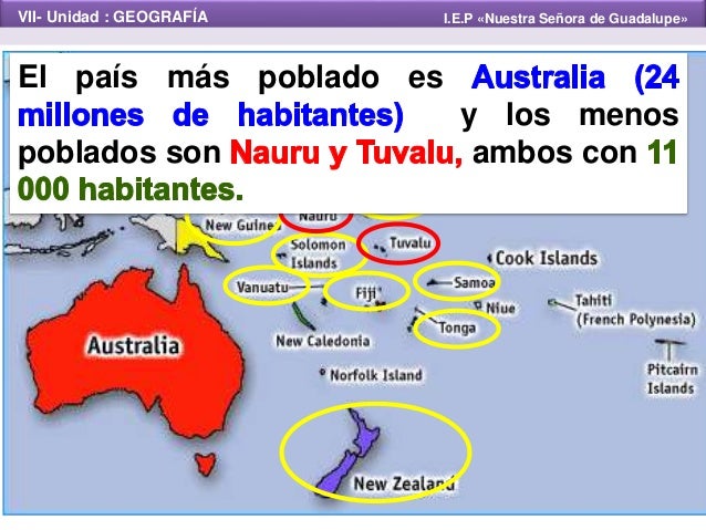 Demografía de Oceanía