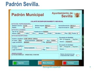Padrón Sevilla. 