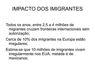 Emigração : Saída da população de um país;  
