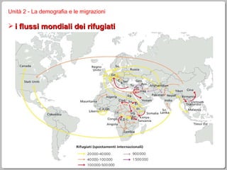 Unità 2 - La demografia e le migrazioni i flussi mondiali dei rifugiati 
