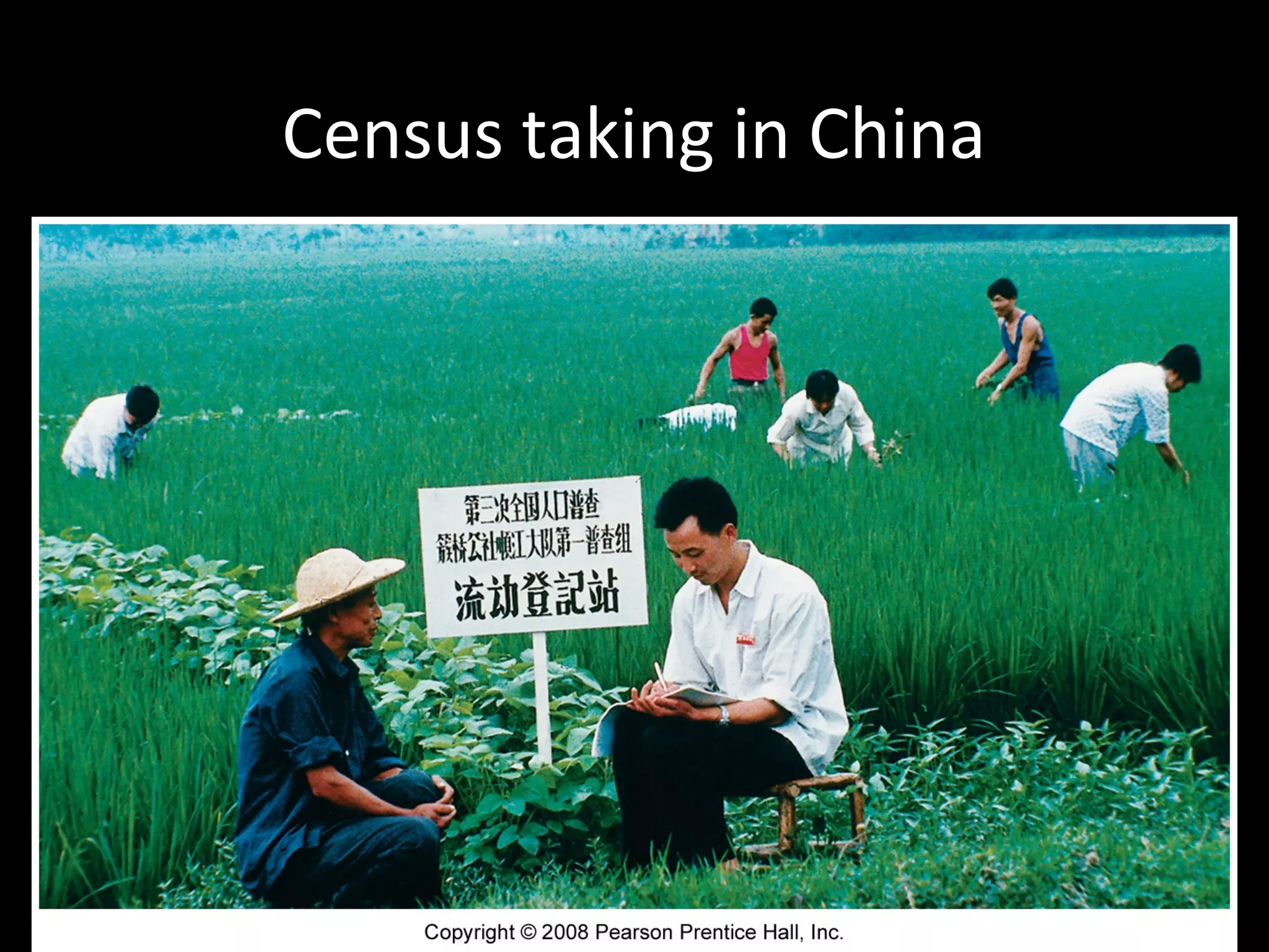 Census taking in China
 