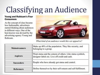 Classifying an Audience 
 