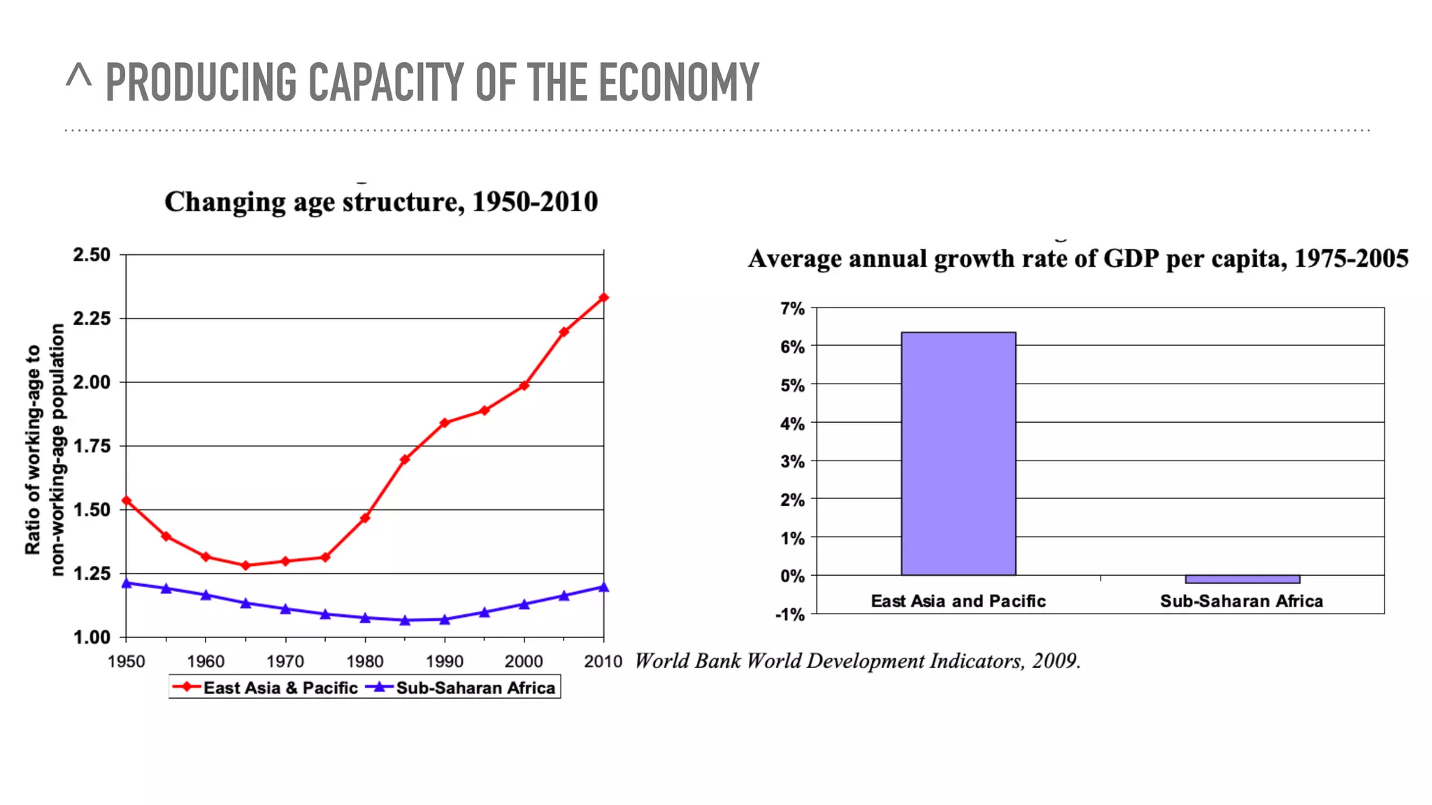^ PRODUCING CAPACITY OF THE ECONOMY
 