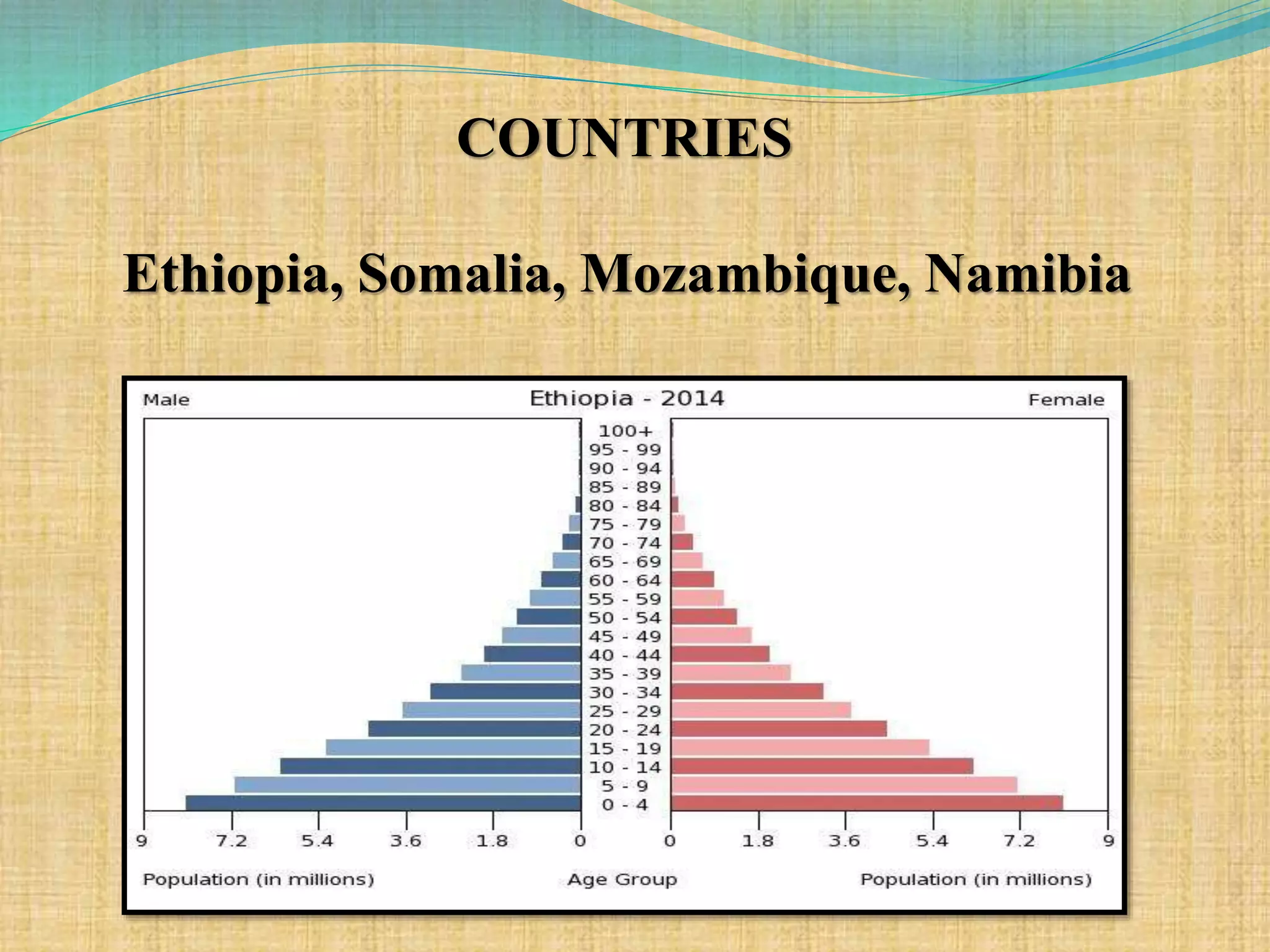 COUNTRIES
Ethiopia, Somalia, Mozambique, Namibia
 