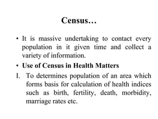 demography community health nursing pptt | PPTX