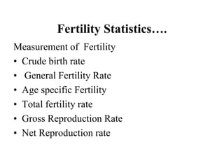 Net Reproduction Rate Definition demography community health nursing pptt | PPTX