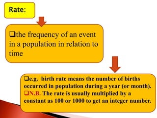 B-Fertility indices:
3-Age-Specific Fertility Rate (ASFR):
 It is calculated for every five years of the reproductive
age...