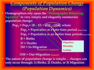 Demography population dynamics | PPTX