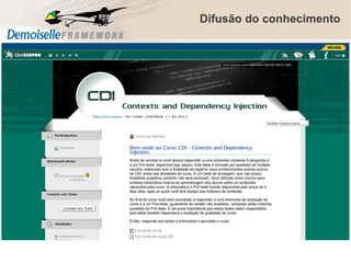 Difusão do conhecimento

 