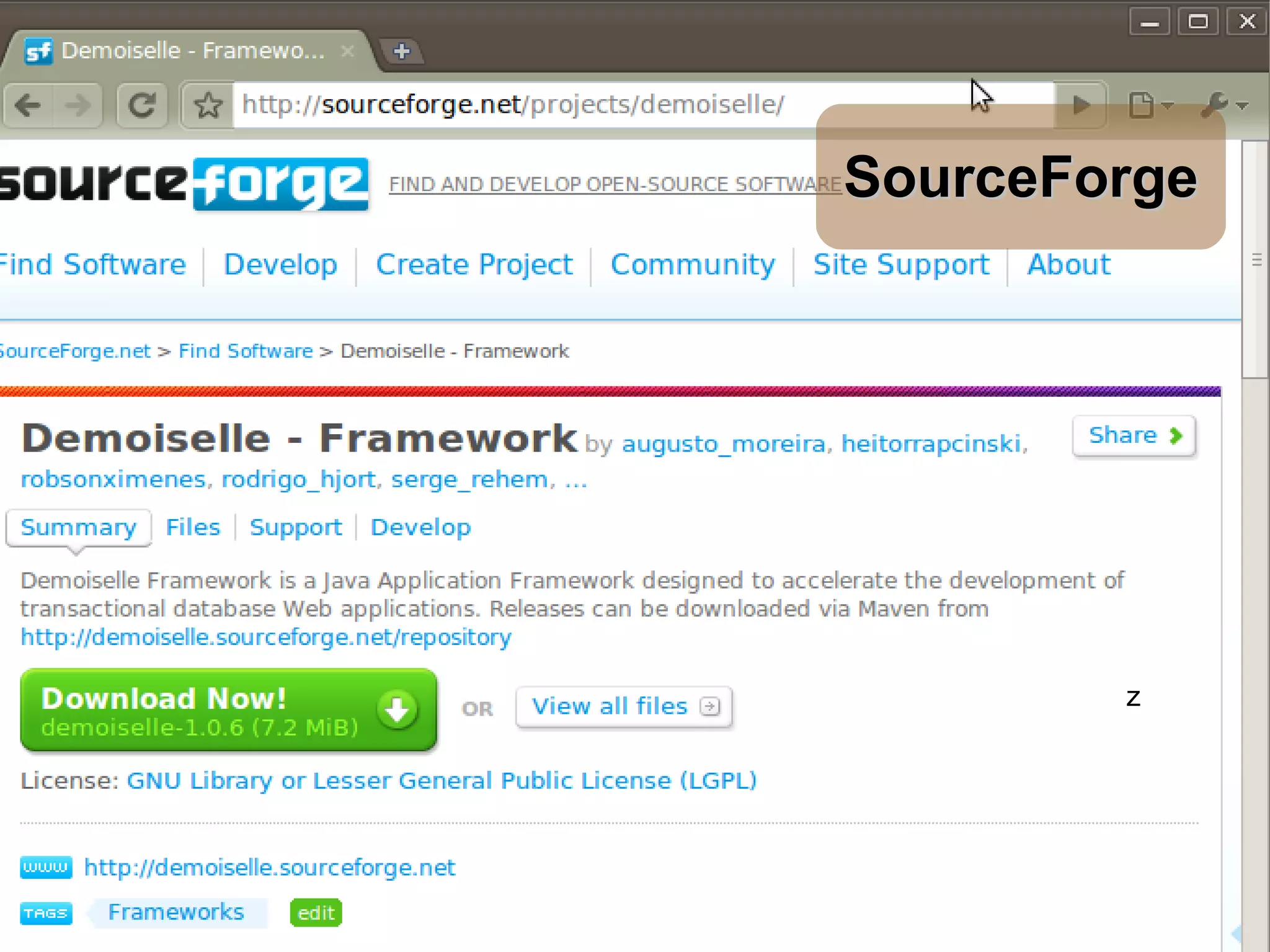 SourceForge z 
