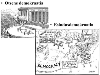Otsene demokraatia Esindusdemokraatia 