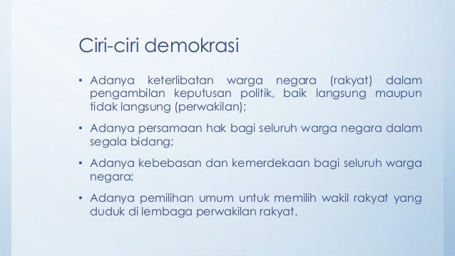 Demokrasi Indonesia Demokrasi Indonesia