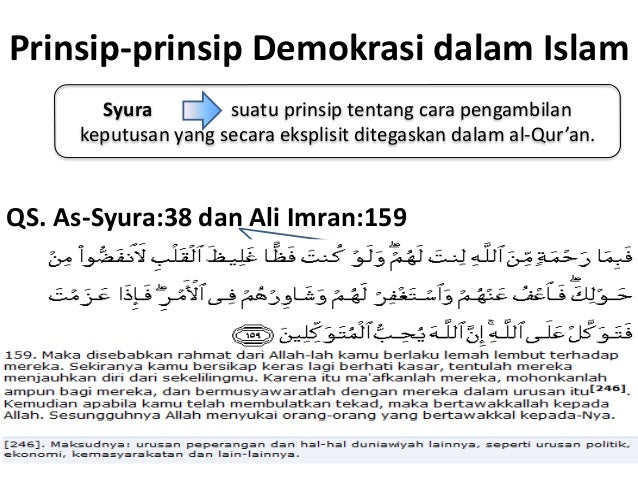 Pengertian Demokrasi Dalam Islam