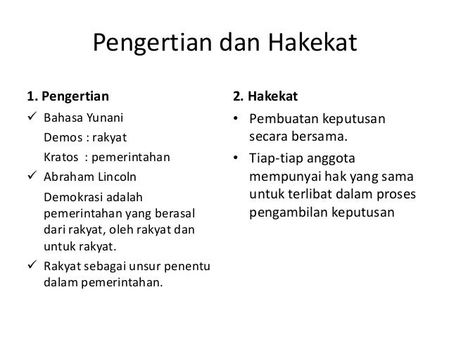 Demokrasi Dalam Berbagai Aspek Kehidupan Demokrasi Dalam Berbagai Aspek Kehidupan