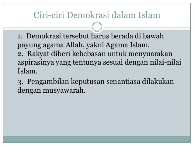 Demokrasi Dalam Islam