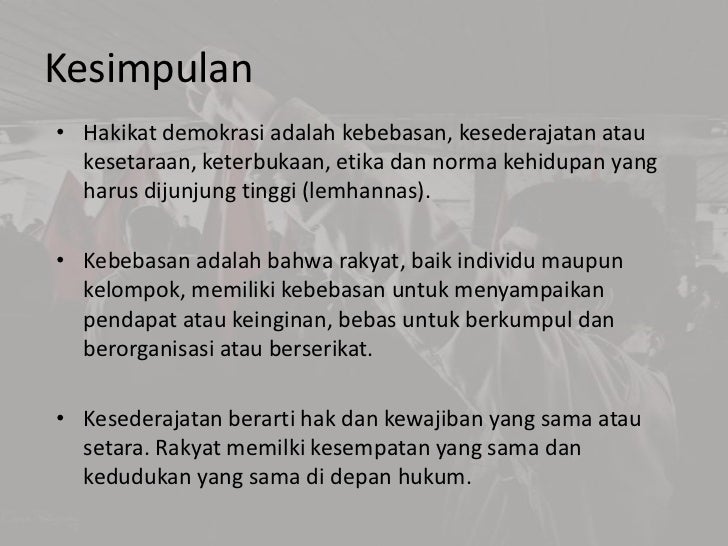 Demokrasi Dan Pendidikan Demokrasi