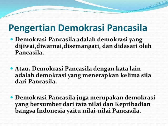 Demokrasi Pancasila