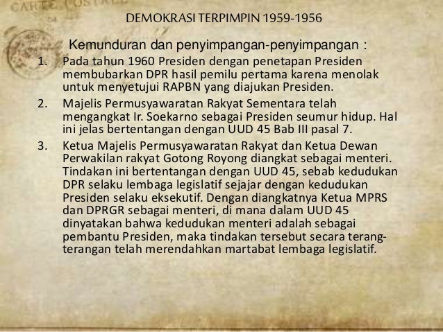Demokrasi terpimpin 19591966