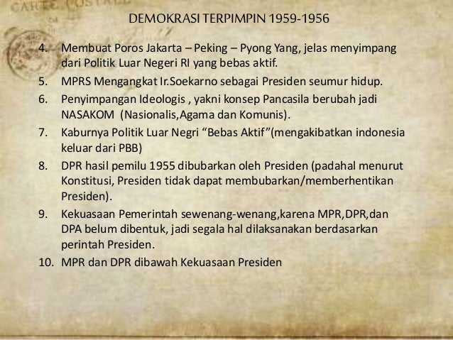 Demokrasi terpimpin 1959-1966