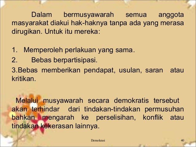Demokrasi untuk pegangan siswa