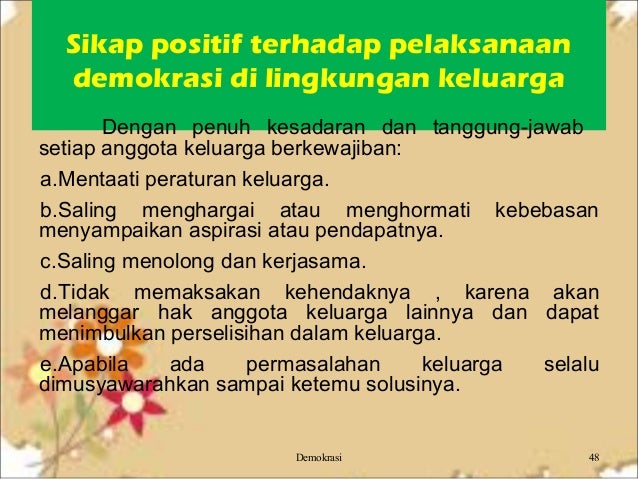 Contoh Sikap Positif Di Lingkungan Keluarga Belajar