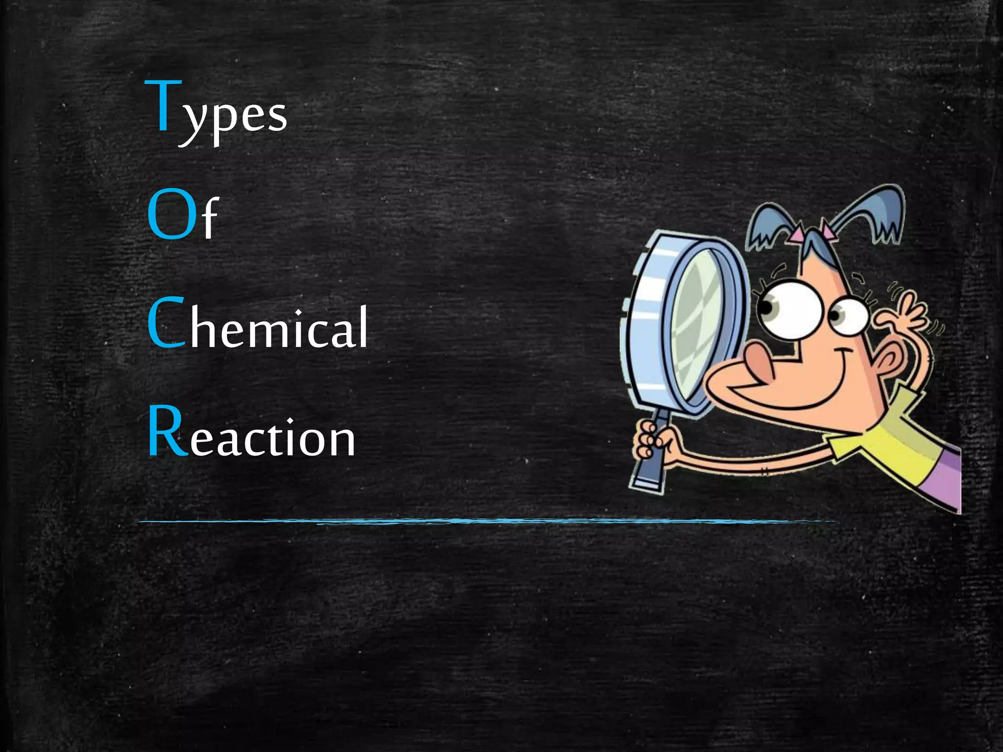 Types
Of
Chemical
Reaction

 