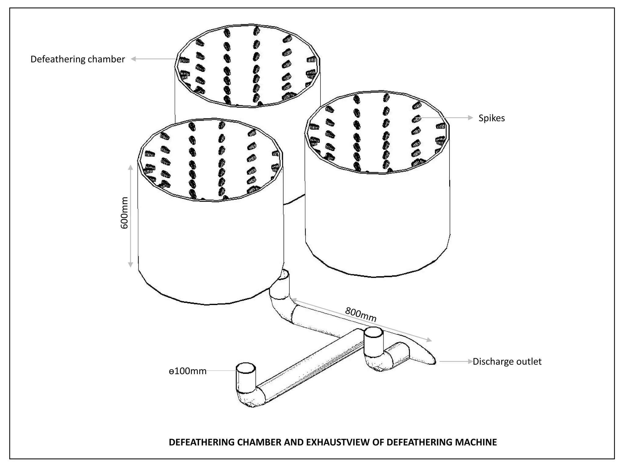 design of defeathering machine for chickens PPT