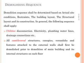 Demolishing of concrete structures | PDF