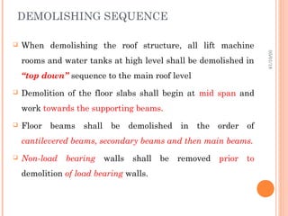 Demolishing of concrete structures | PPT
