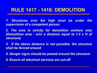 Demolition and Explosives POWERPOINT FOR SAFETY ORIENTATION | PPT