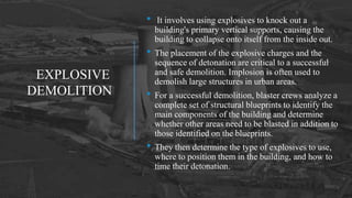 Demolition of building | PPTX