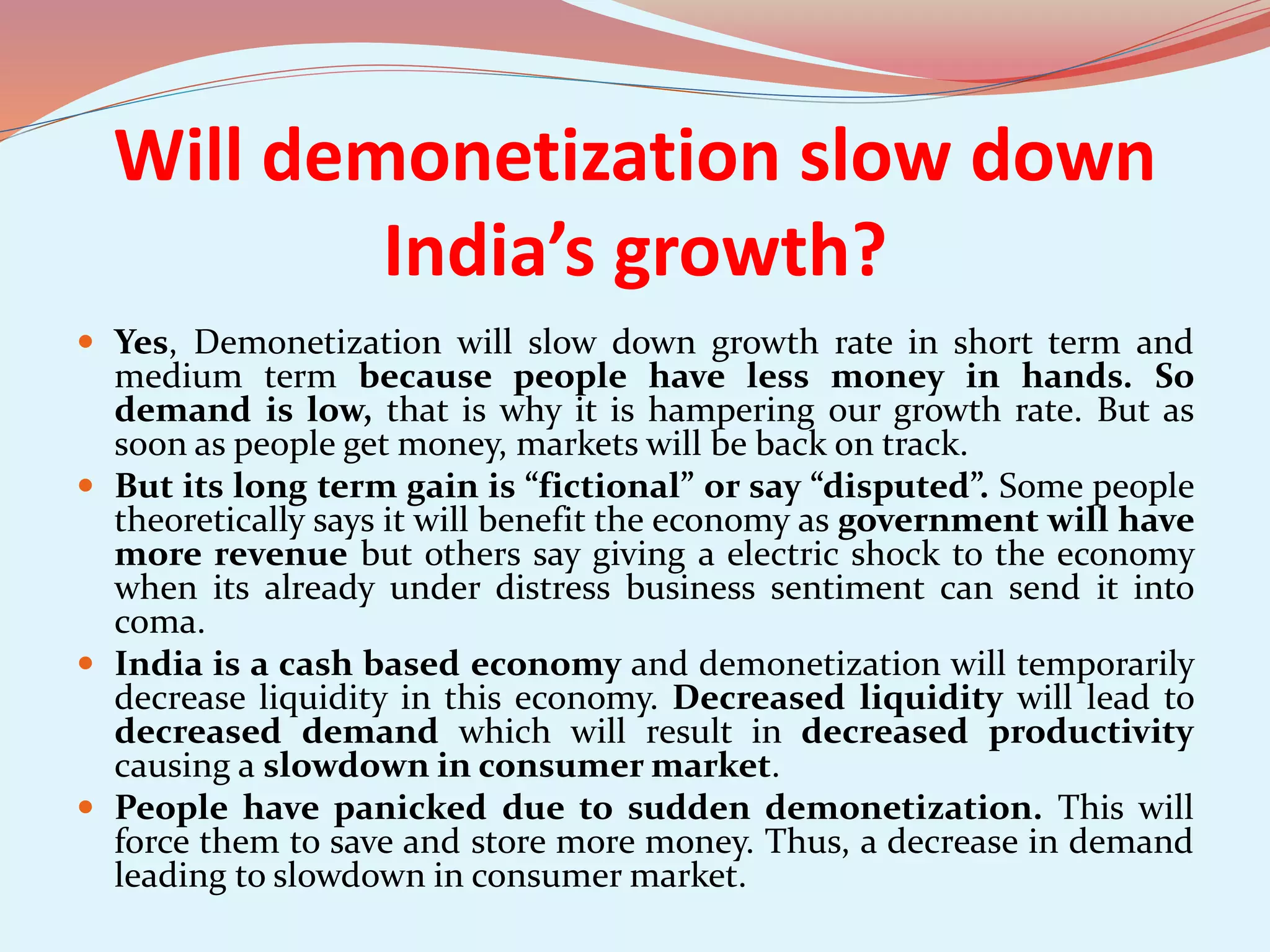 Demonetisation | PPT