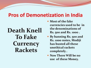 Demonetisation | PPTX