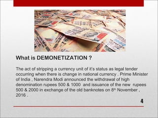 Demonetized Why Demonetization | PPT