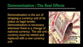 Demonetisation in india | PPTX